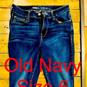 Old navy rock star jeans size 6